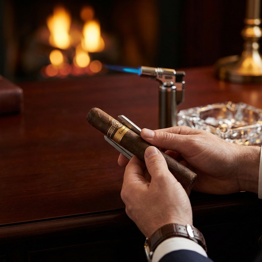 Ritual de Cortar y Encender un Puro: Guía Completa 2026